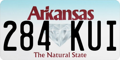 AR license plate 284KUI