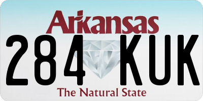 AR license plate 284KUK