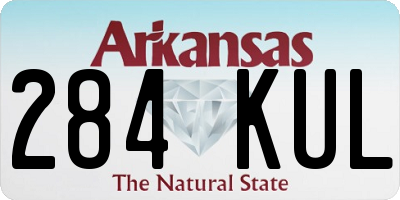 AR license plate 284KUL