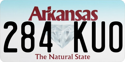AR license plate 284KUO