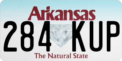 AR license plate 284KUP