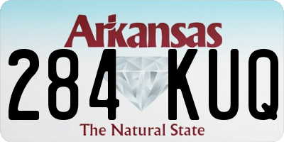 AR license plate 284KUQ
