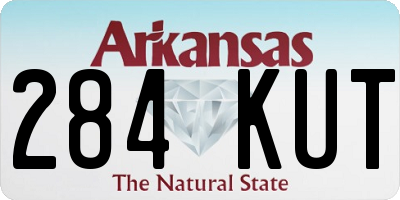 AR license plate 284KUT