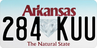 AR license plate 284KUU
