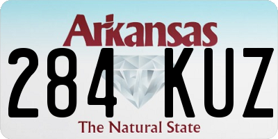 AR license plate 284KUZ