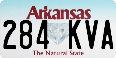 AR license plate 284KVA