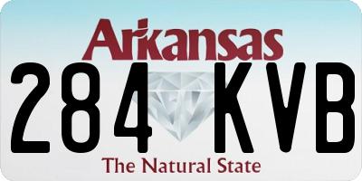 AR license plate 284KVB