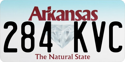 AR license plate 284KVC