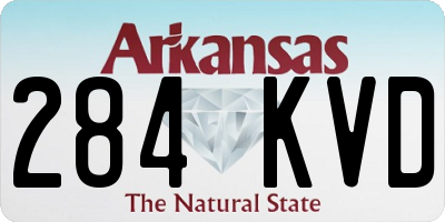 AR license plate 284KVD