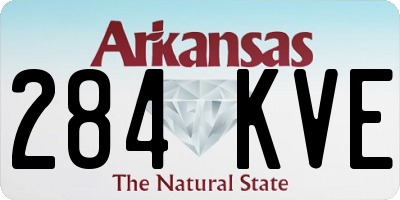 AR license plate 284KVE