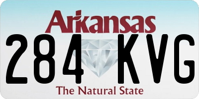 AR license plate 284KVG
