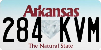 AR license plate 284KVM