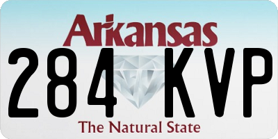 AR license plate 284KVP