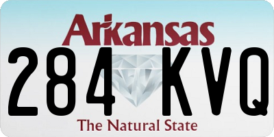 AR license plate 284KVQ
