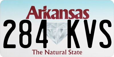 AR license plate 284KVS