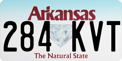 AR license plate 284KVT