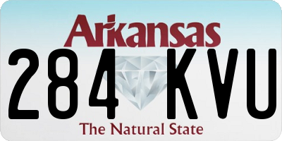 AR license plate 284KVU