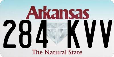 AR license plate 284KVV