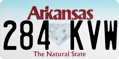 AR license plate 284KVW