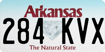 AR license plate 284KVX