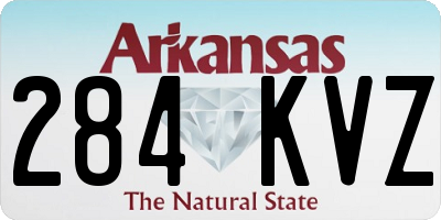 AR license plate 284KVZ