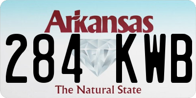 AR license plate 284KWB