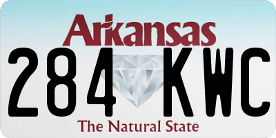 AR license plate 284KWC