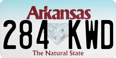 AR license plate 284KWD