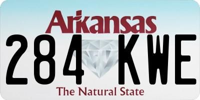 AR license plate 284KWE