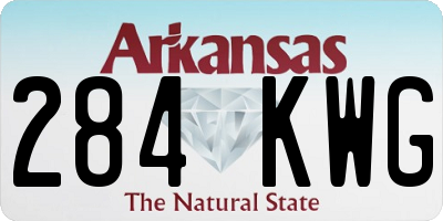AR license plate 284KWG