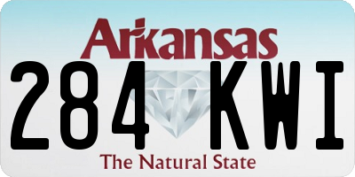 AR license plate 284KWI