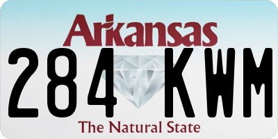 AR license plate 284KWM