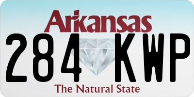 AR license plate 284KWP