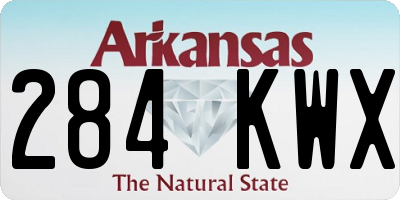AR license plate 284KWX