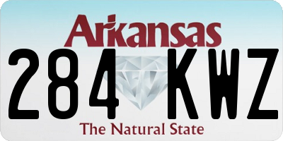 AR license plate 284KWZ