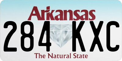AR license plate 284KXC