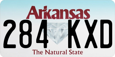 AR license plate 284KXD
