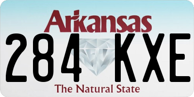 AR license plate 284KXE