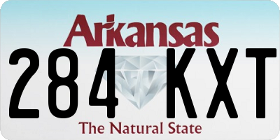 AR license plate 284KXT