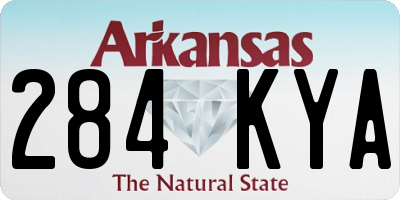 AR license plate 284KYA