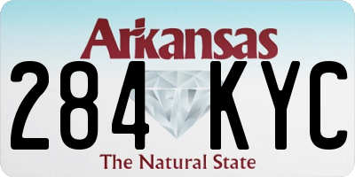AR license plate 284KYC