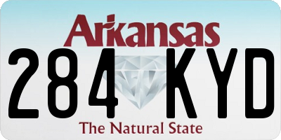 AR license plate 284KYD