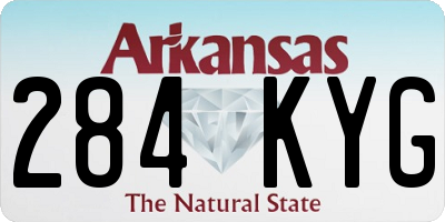AR license plate 284KYG