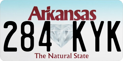 AR license plate 284KYK