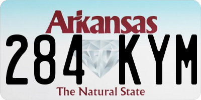 AR license plate 284KYM