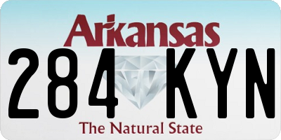 AR license plate 284KYN