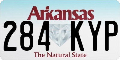 AR license plate 284KYP