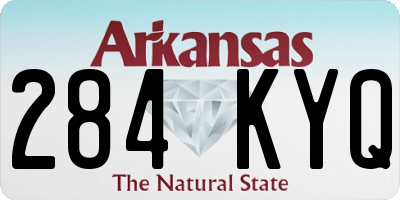 AR license plate 284KYQ