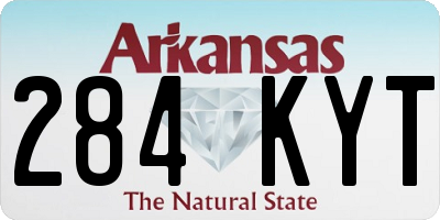 AR license plate 284KYT