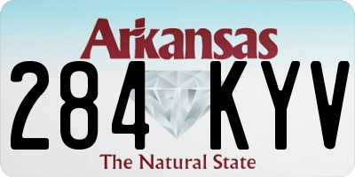 AR license plate 284KYV